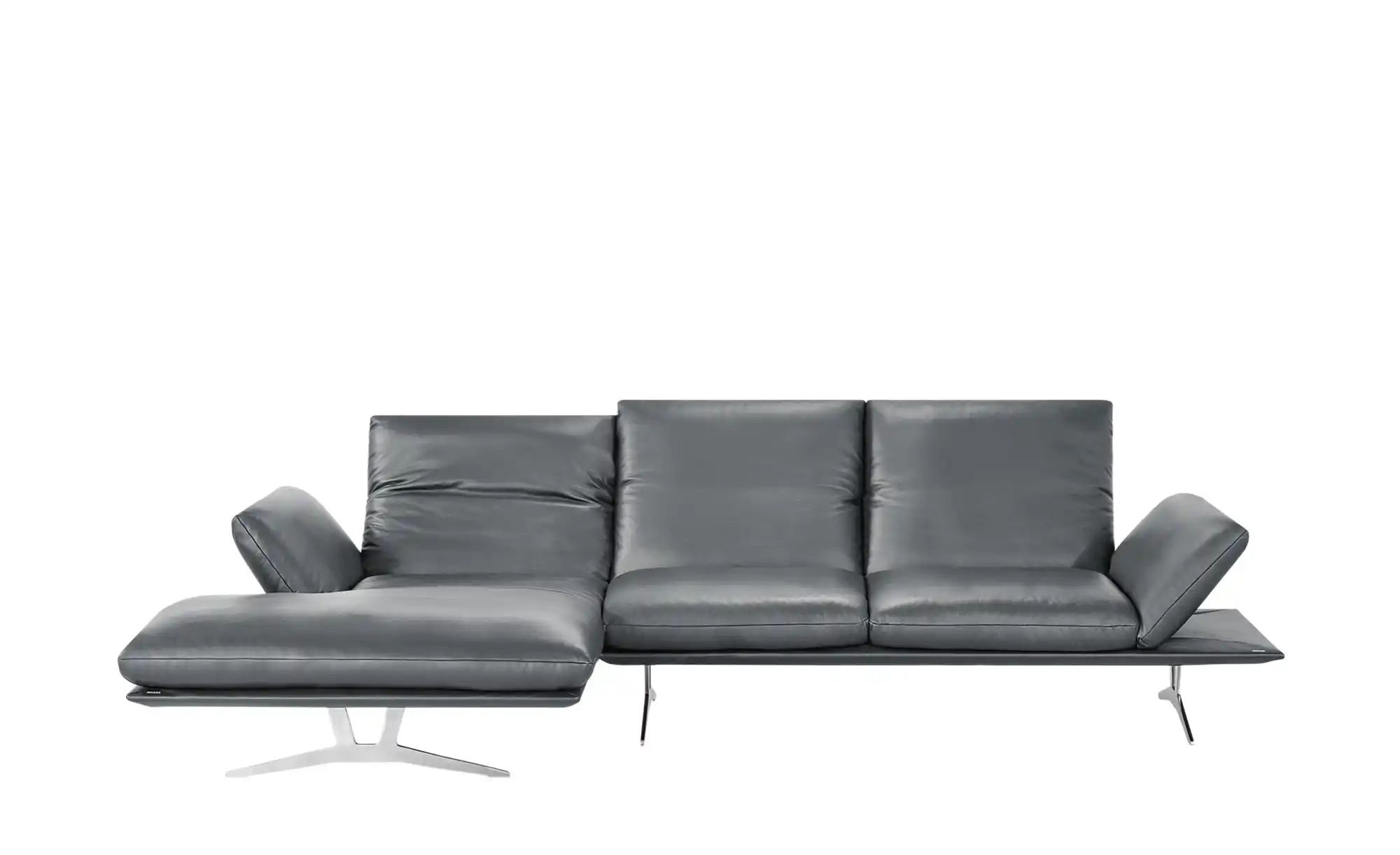 KOINOR Ecksofa Echtleder Francis ¦ grau ¦ Maße (cm): B: 314 H: 93 T: 159 Po günstig online kaufen