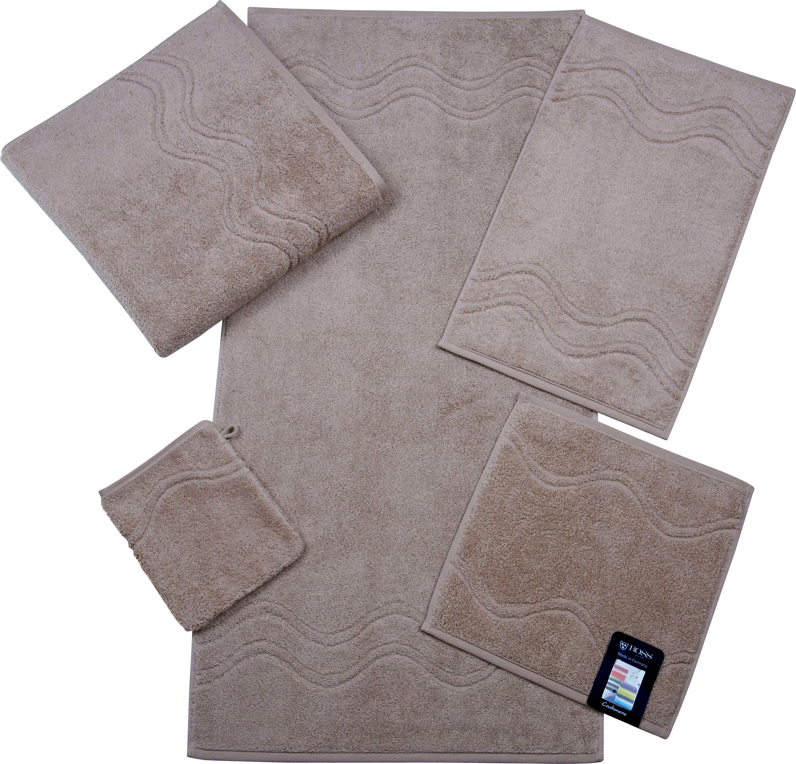 ROSS Gästehandtuch Cashmere feeling, Frottier (Packung, günstig online kaufen