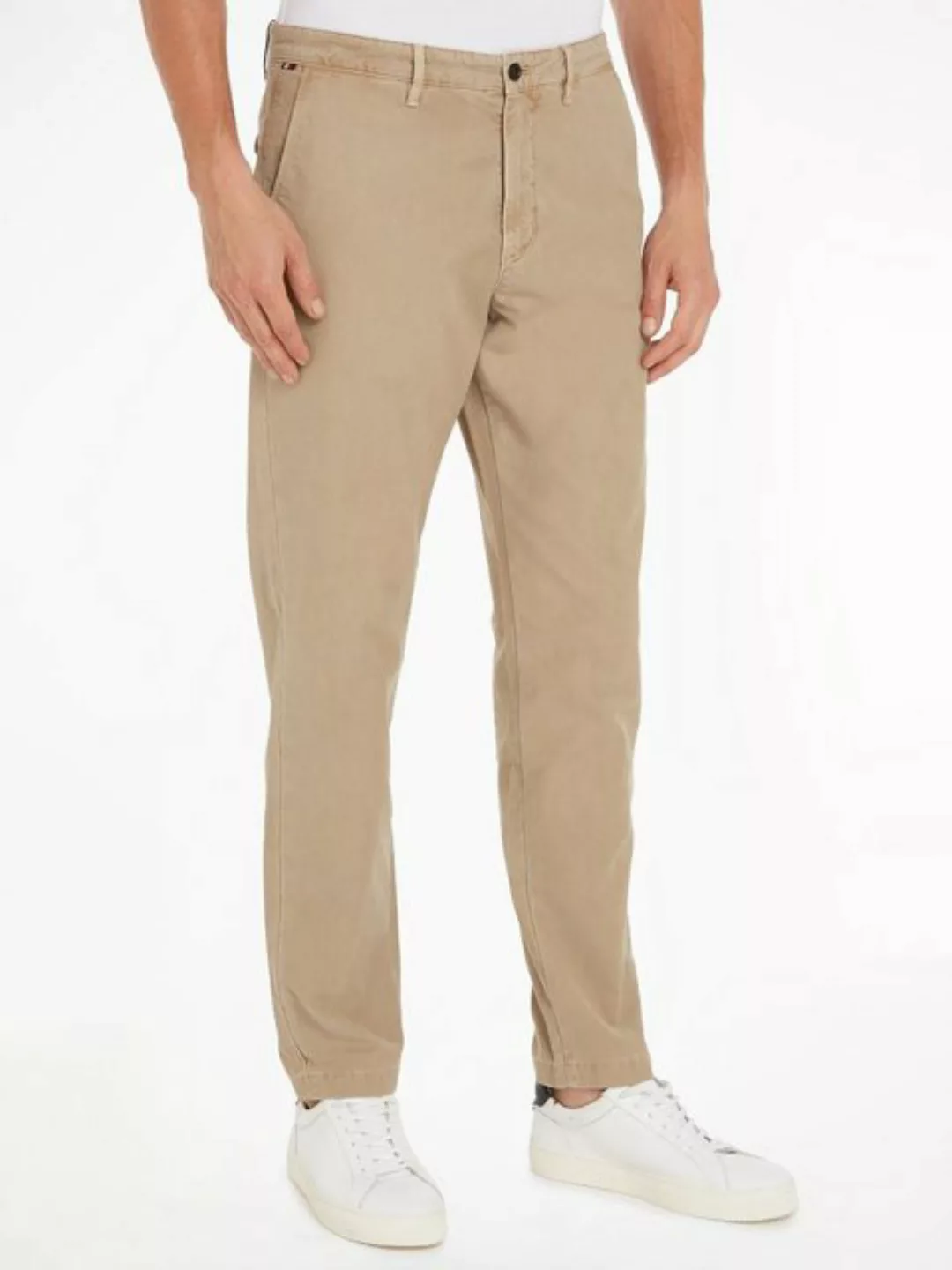 Tommy Hilfiger Chinohose CHINO CHELSEA GABARDINE GMD mit Logostickerei auf günstig online kaufen