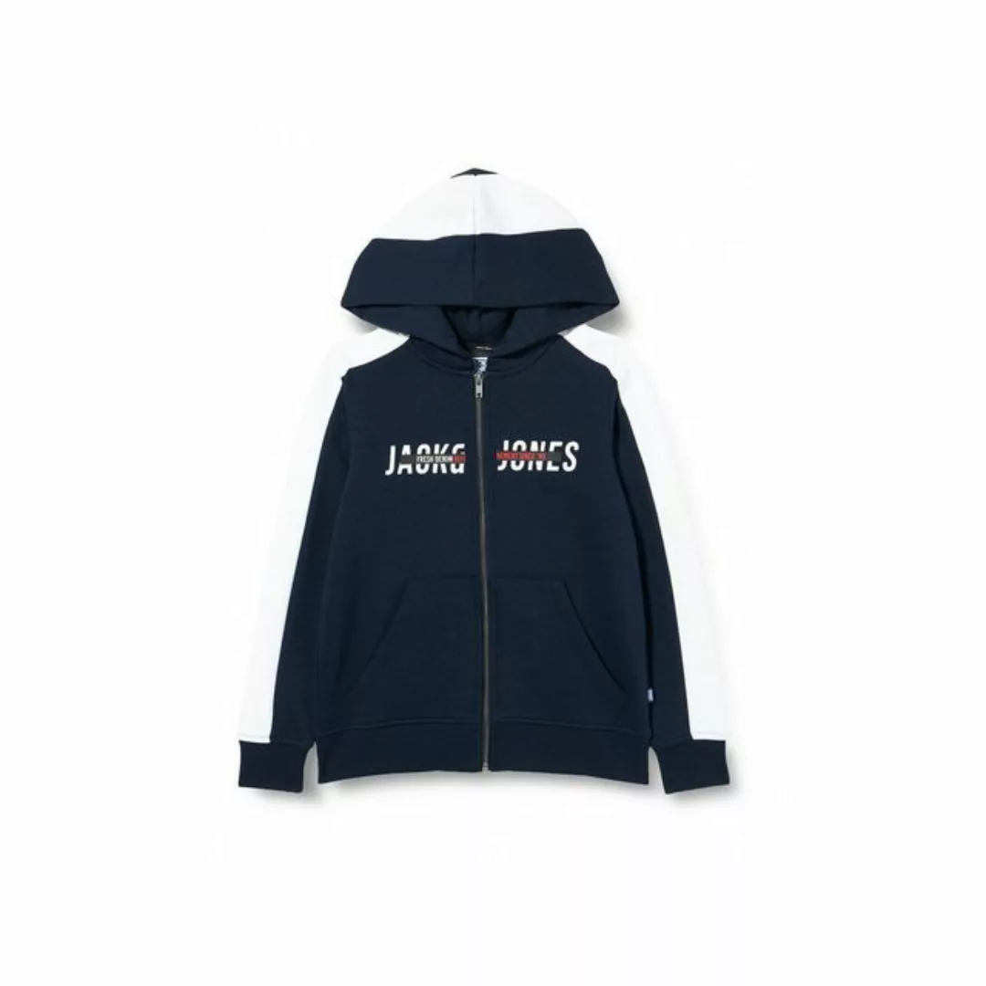 Jack & Jones Sweatjacke marineblau regular fit (1-tlg) günstig online kaufen