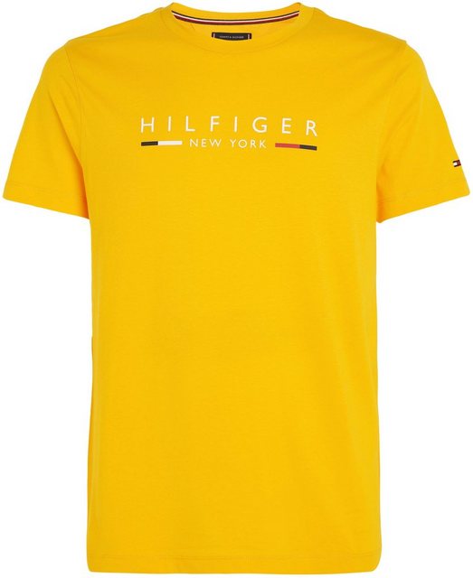 Tommy Hilfiger T-Shirt HILFIGER NEW YORK TEE mit Logoschriftzug auf der Bru günstig online kaufen