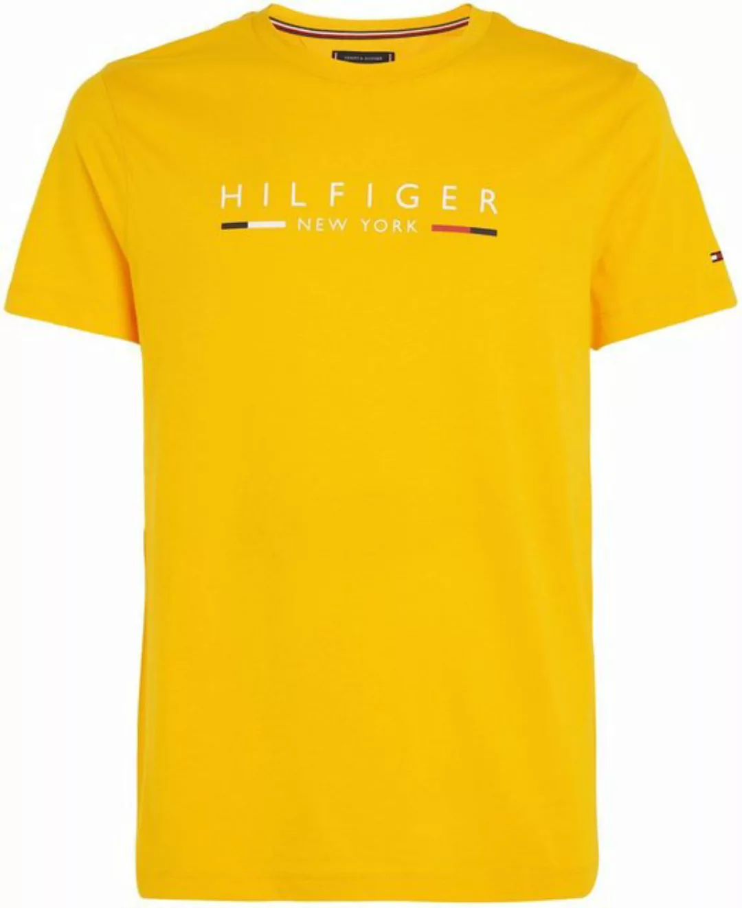 Tommy Hilfiger T-Shirt HILFIGER NEW YORK TEE mit Logoschriftzug auf der Bru günstig online kaufen