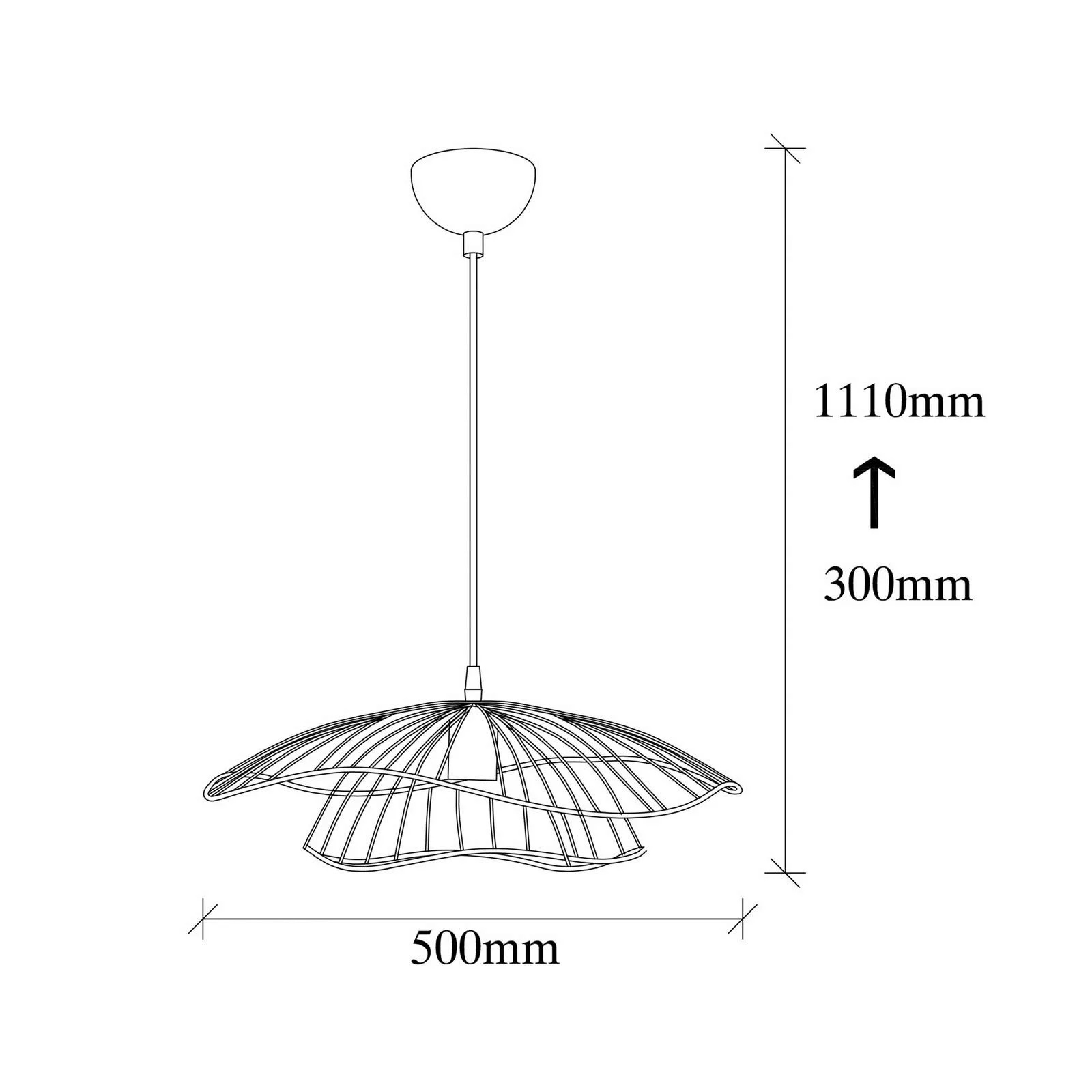 Hängeleuchte Tel 6501 Ø50cm kupfer günstig online kaufen