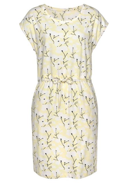 Beachtime Jerseykleid mit Blumenmuster und Taschen, Sommerkleid aus Baumwol günstig online kaufen