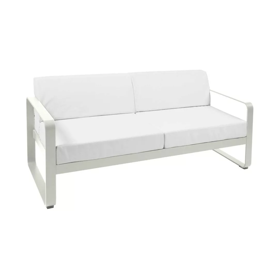 Bellevie Lounge-Sofa 2-Sitzer A5 Lehmgrau 81 Grauweiß günstig online kaufen