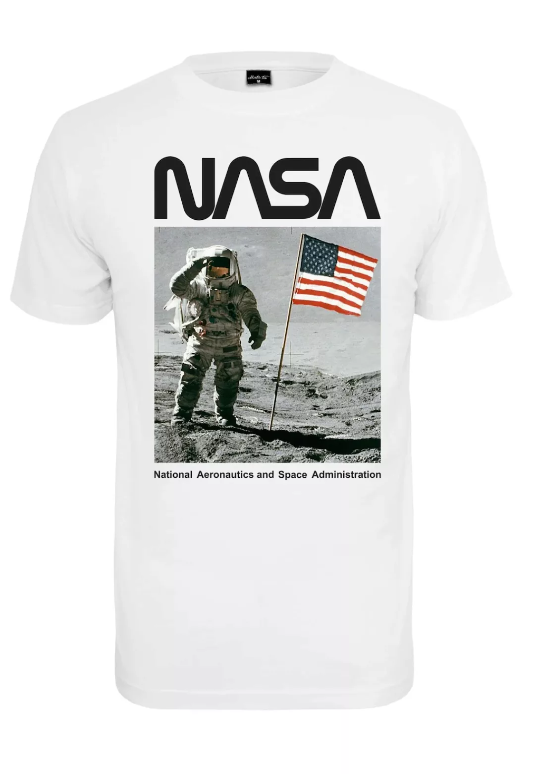 MisterTee Kurzarmshirt "MisterTee Herren NASA Moon Man Tee", (1 tlg.) günstig online kaufen