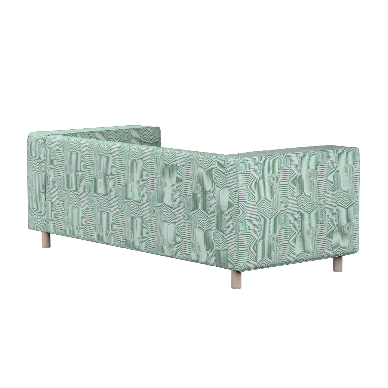 Bezug für Klippan 2-Sitzer Sofa, mintgrün-ecru, Sofahusse, Klippan 2-Sitzer günstig online kaufen