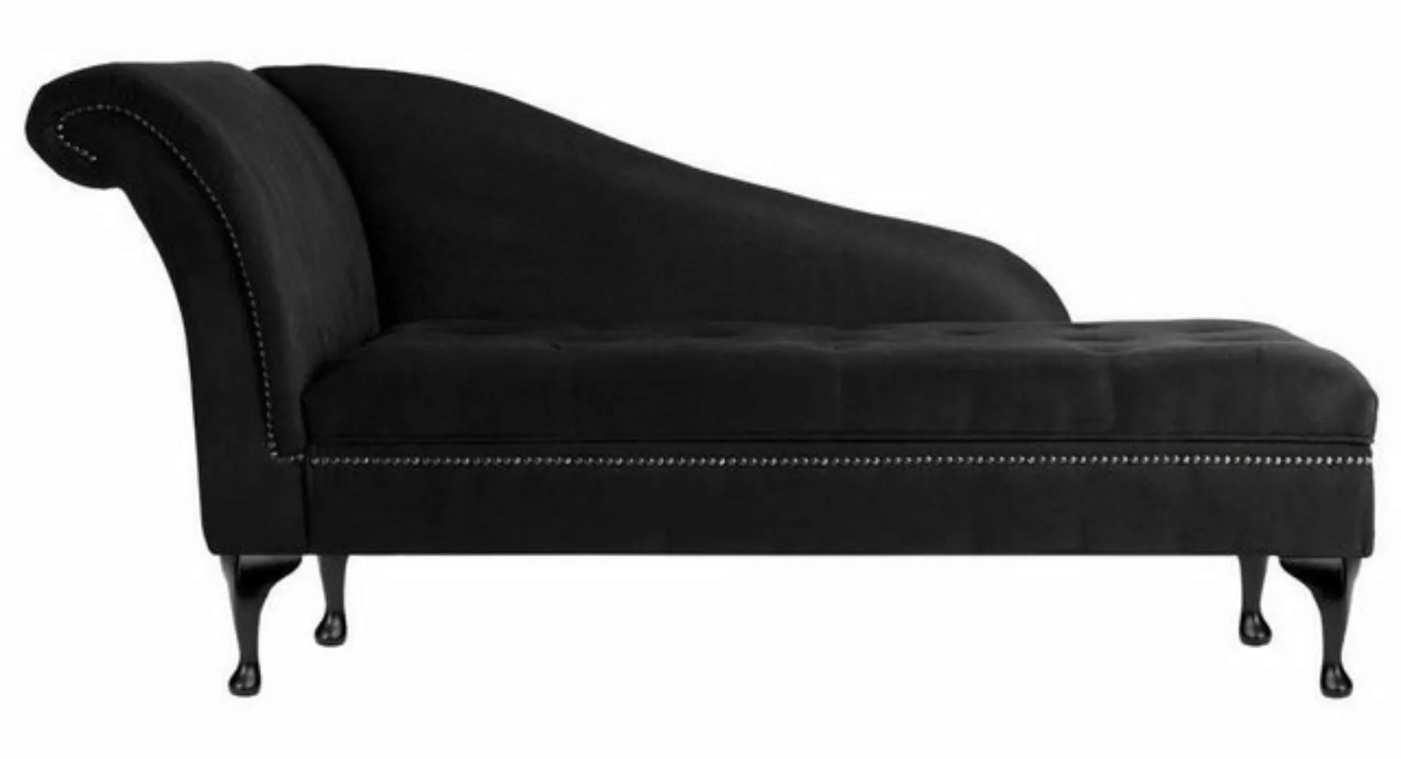 JVmoebel Chaiselongue Schwarze klassische Chaiselongue Elegante Liege Chest günstig online kaufen