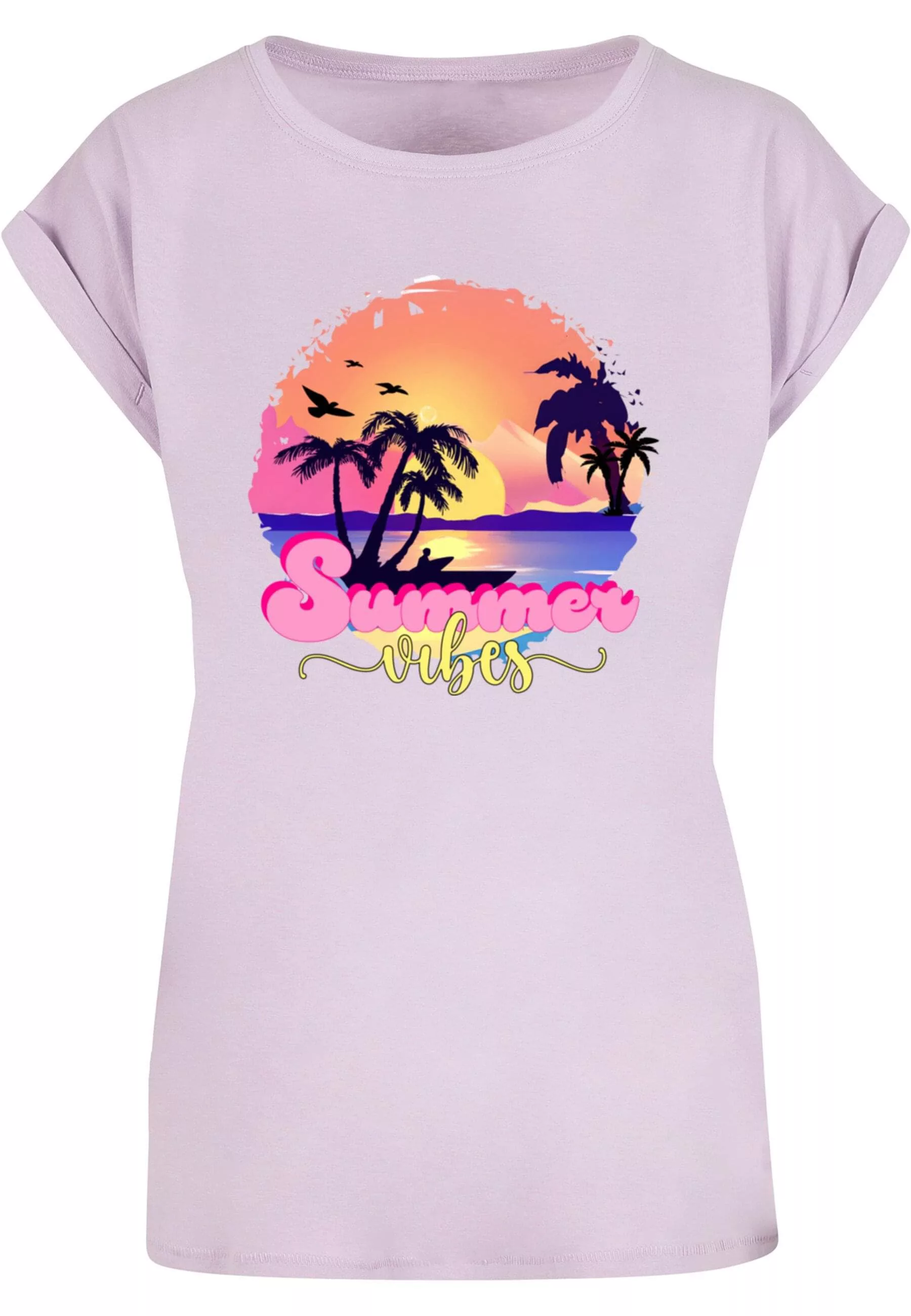 Merchcode T-Shirt "Merchcode Damen Ladies Summer Vibes Sunset Extended Shou günstig online kaufen