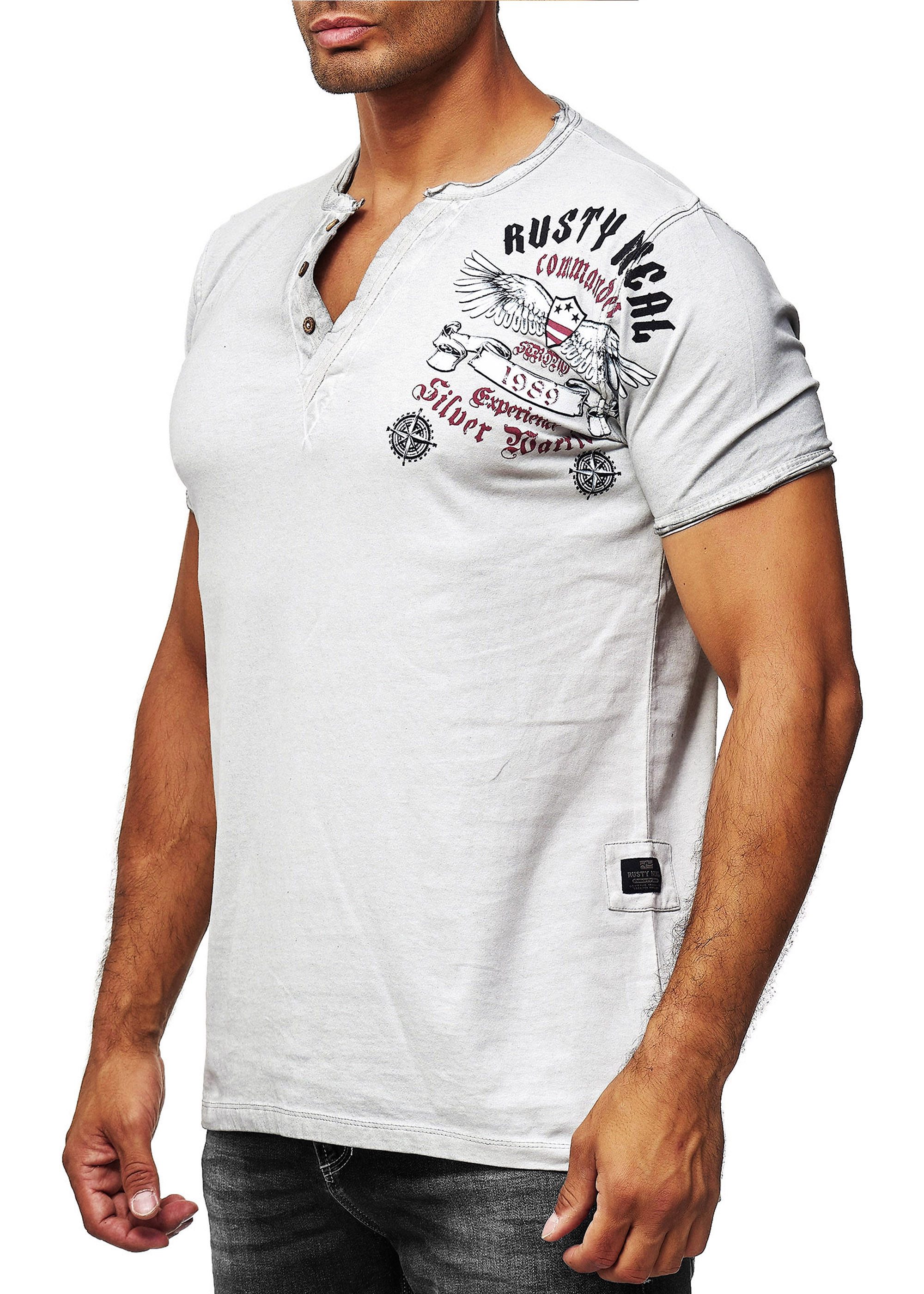 R-NEAL T-Shirt T-Shirt Verwaschen Regular Printed günstig online kaufen