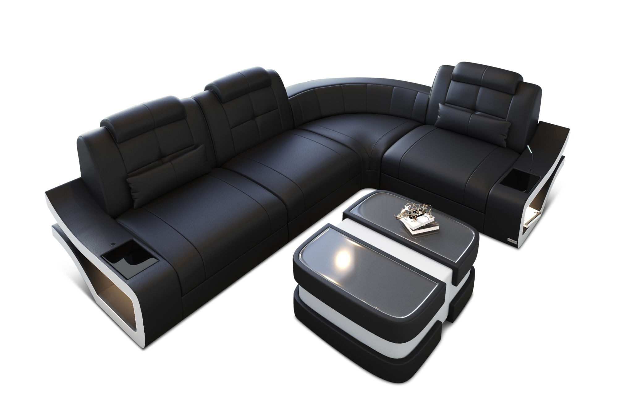 Sofa Dreams Ecksofa Ledersofa Elena Mini günstig online kaufen