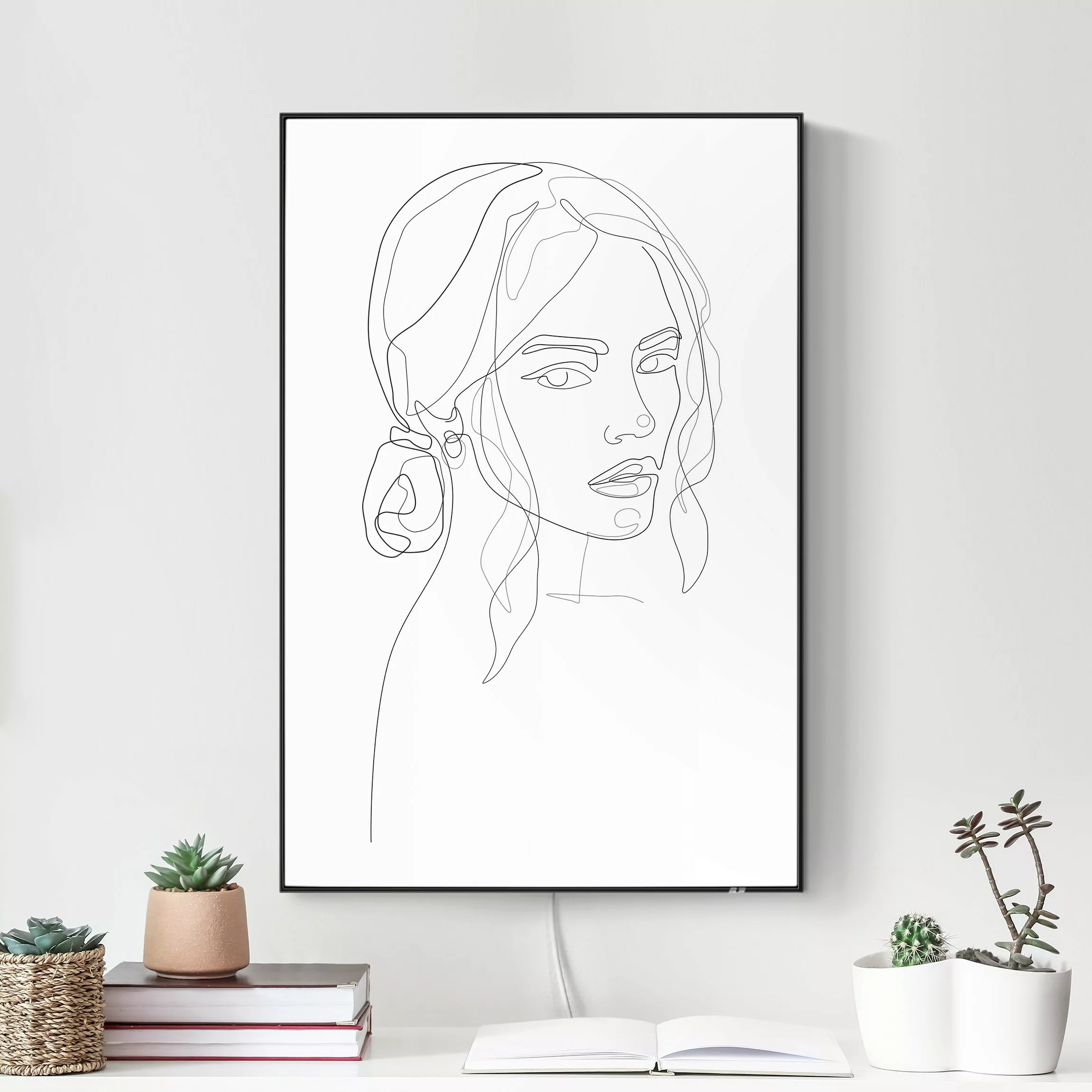 LED-Wechselbild Line Art Portraits - Ihr Blick günstig online kaufen