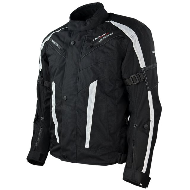 roleff Motorradjacke RO546 - Schwarz-Weiß, wasserdicht, atmungsaktiv & mit günstig online kaufen