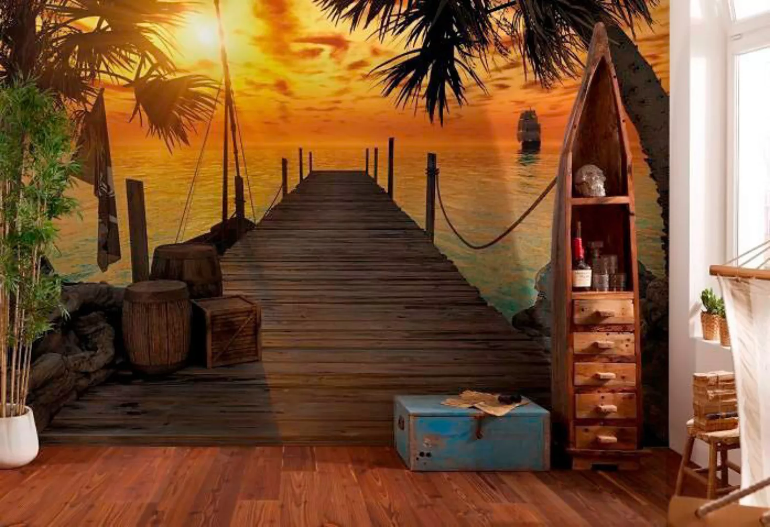 Komar Fototapete Seaside 368 cm x 254 cm FSC® günstig online kaufen