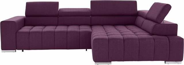 exxpo - sofa fashion Ecksofa "Elias, aktuelle Kreuzsteppung im Sitz, bequem günstig online kaufen