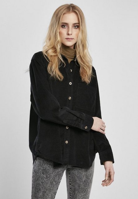 URBAN CLASSICS Langarmhemd "Damen Ladies Corduroy Oversized Shirt", (1 tlg. günstig online kaufen