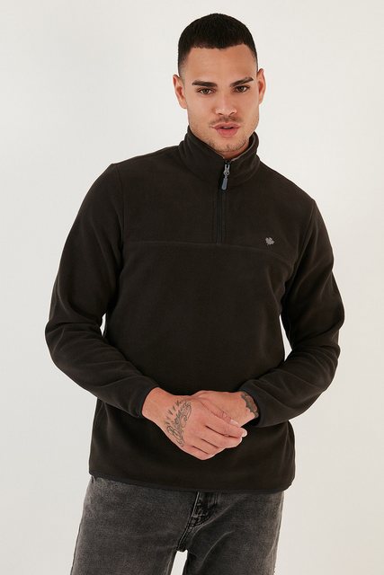 Buratti Fleecepullover Slim Fit günstig online kaufen