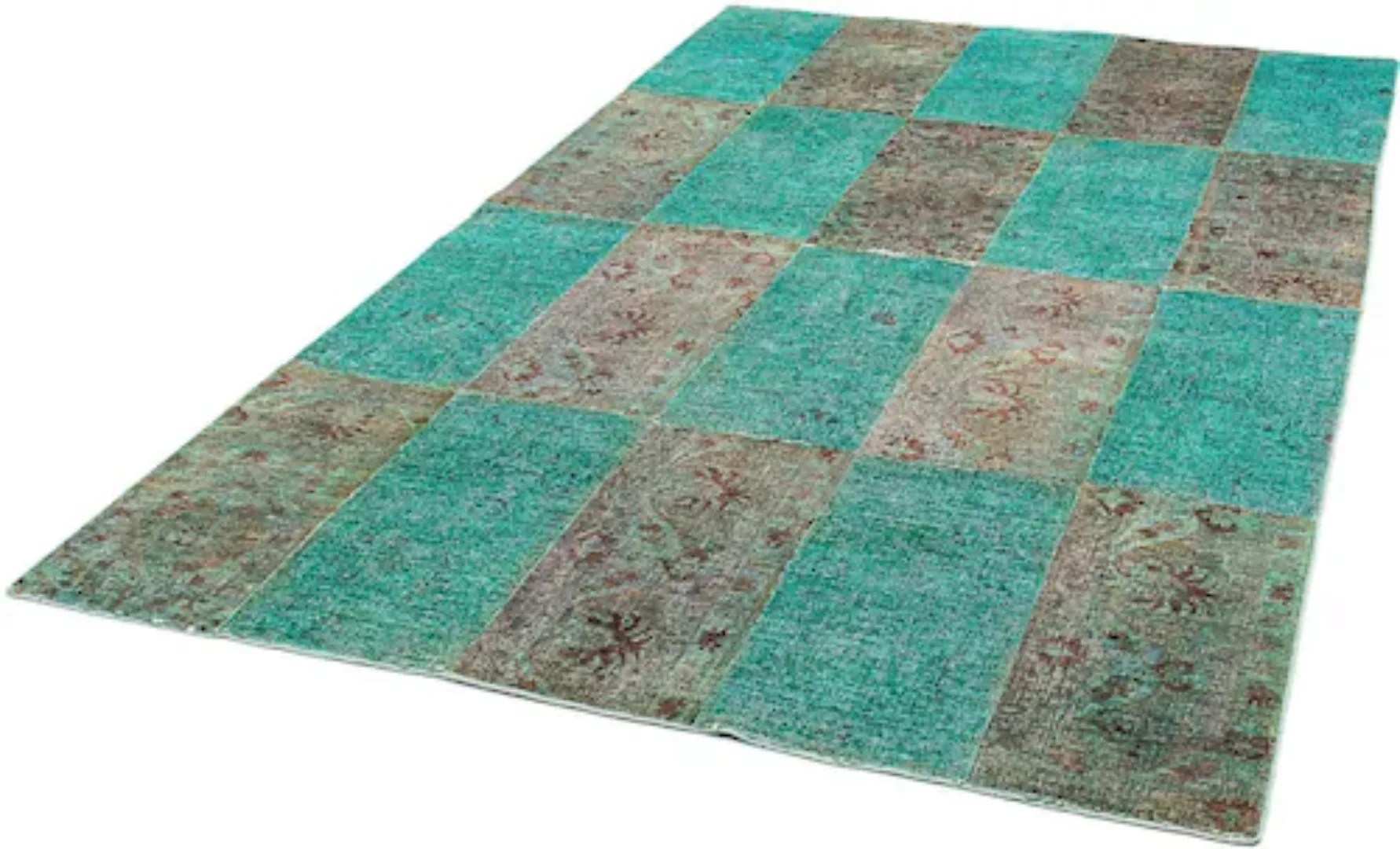 morgenland Wollteppich »Patchwork Patchwork 194 x 146 cm«, rechteckig günstig online kaufen