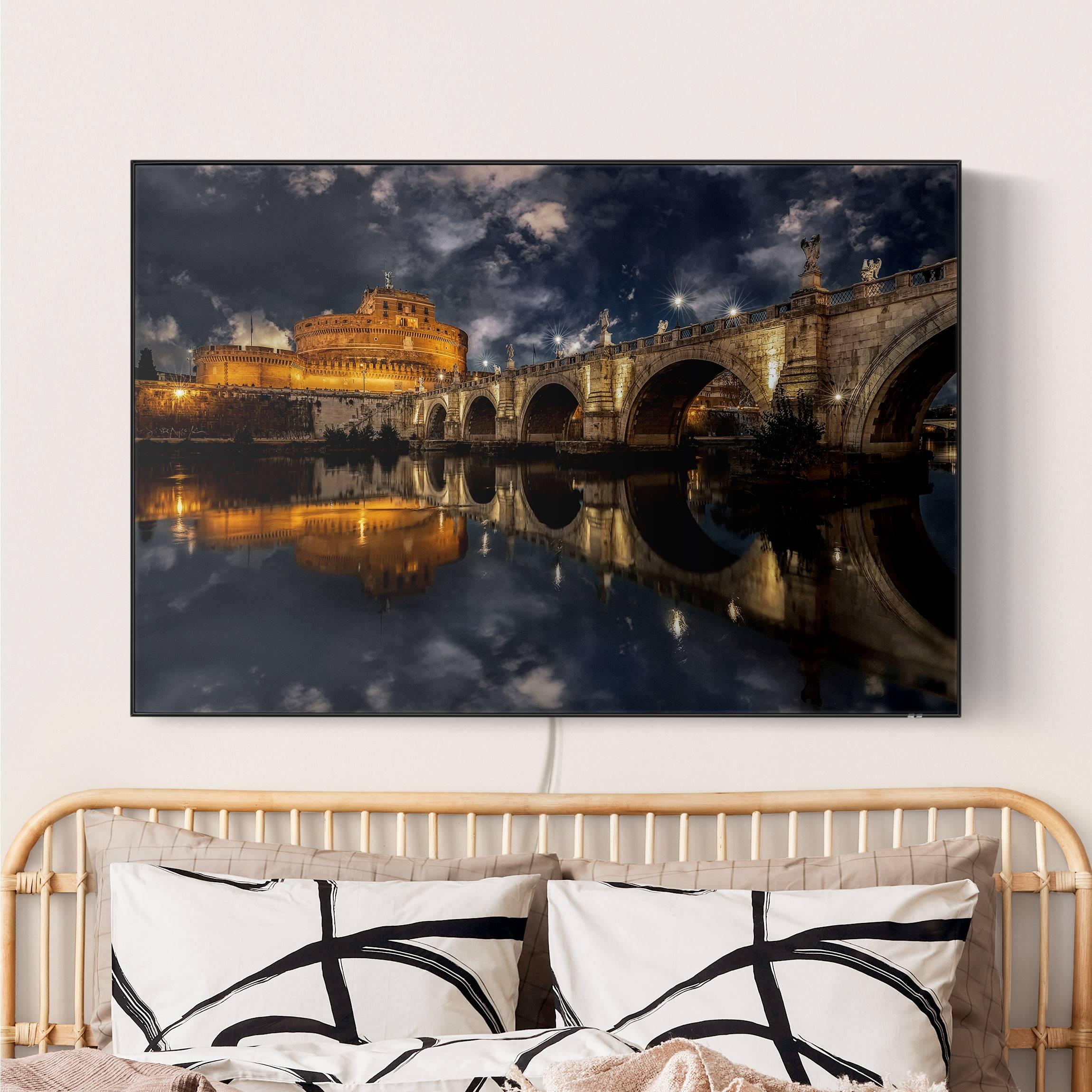 LED-Wechselbild Ponte Sant'Angelo in Rom günstig online kaufen