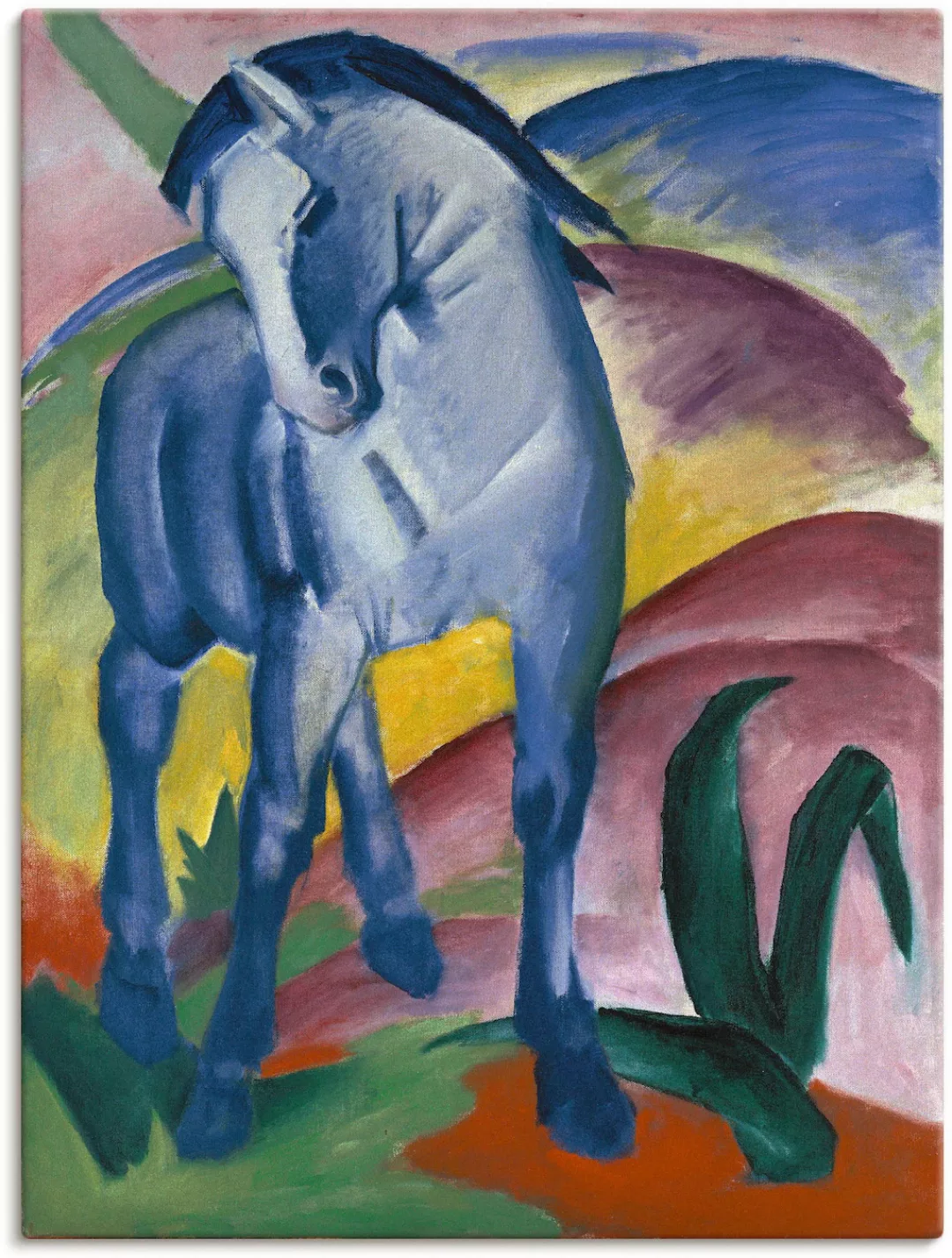 Artland Wandbild "Blaues Pferd I. 1911.", Haustiere, (1 St.), als Alubild, günstig online kaufen