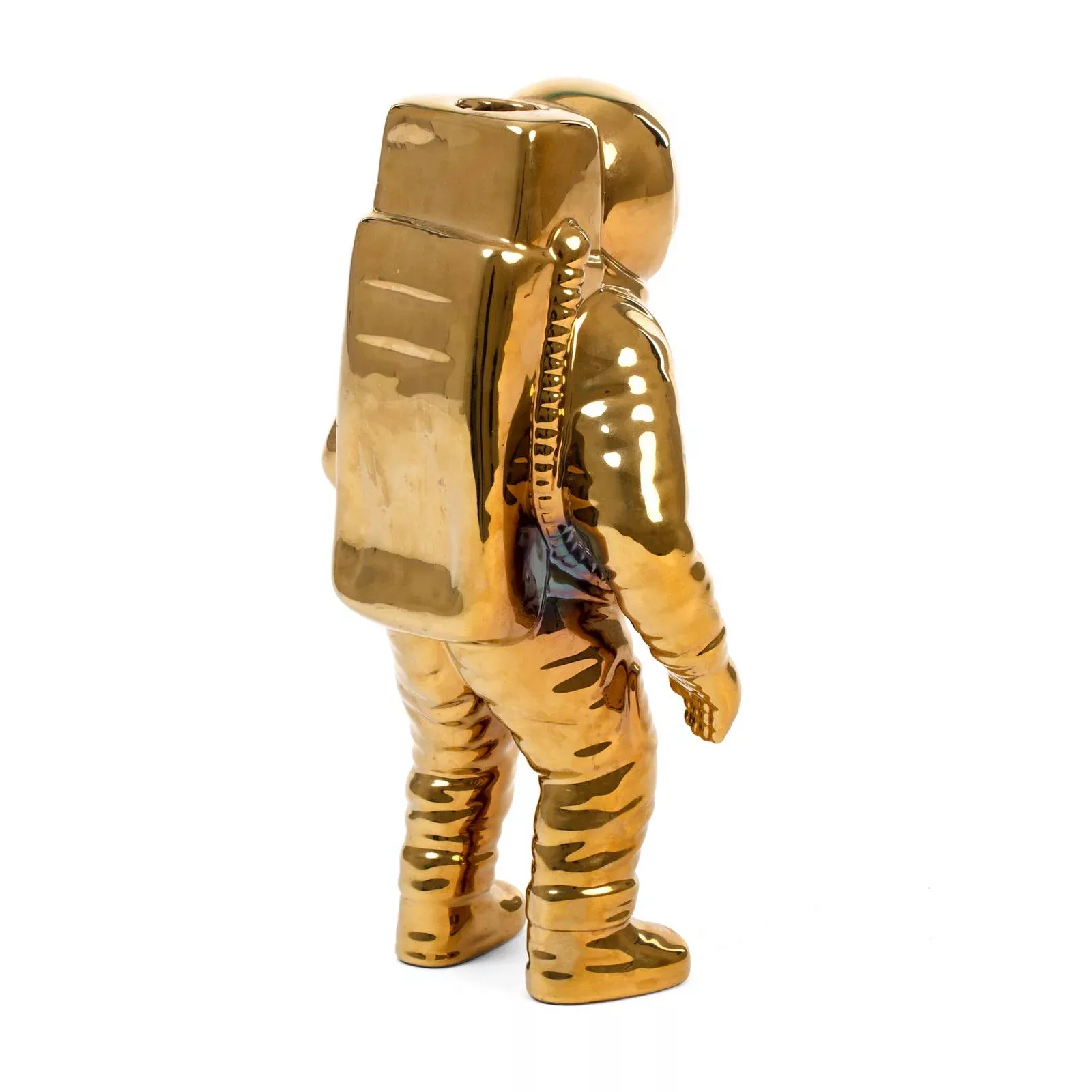 SELETTI Vase Cosmic Diner Starman, gold. H 28 cm, Porzellan günstig online kaufen