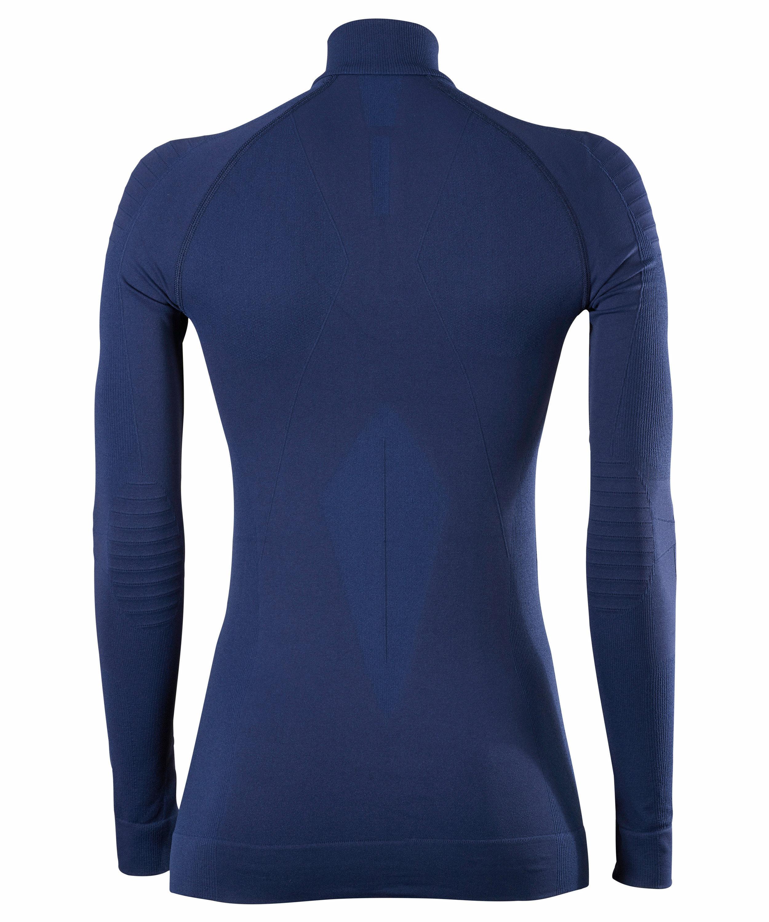 FALKE Damen Langarmshirt Maximum Warm, M, Blau, Uni, 33040-617703 günstig online kaufen