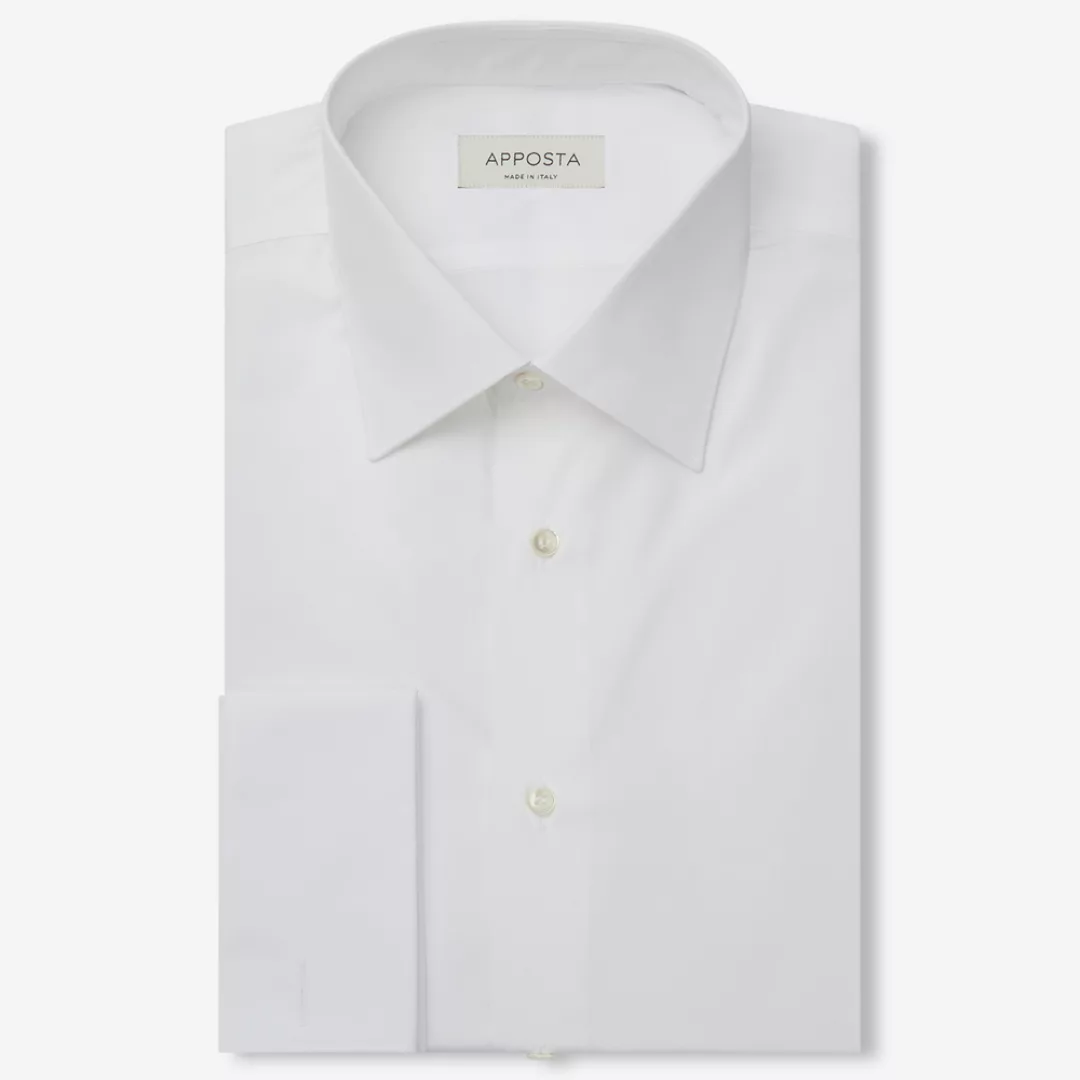 Hemd  einfarbig  weiß 100% reine baumwolle twill doppelt gezwirnt sea islan günstig online kaufen