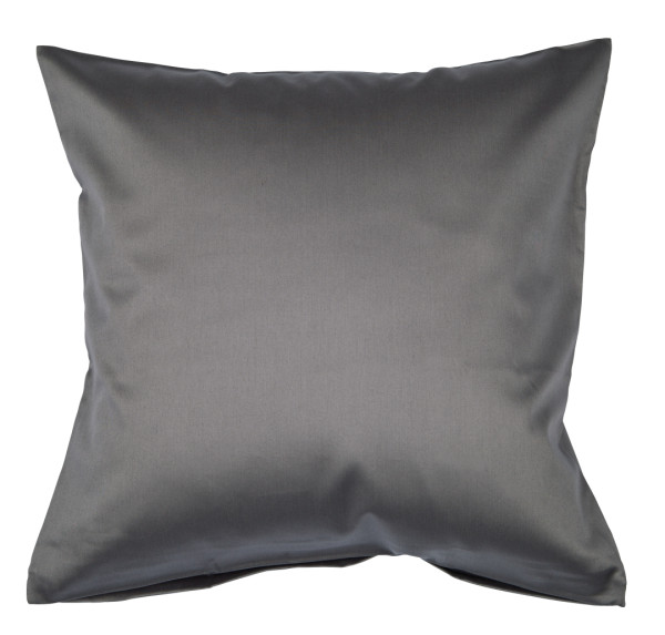 Janine Janine Mako-Satin Bettwäsche Colors 31001 graphit Größe:  40x40 cm günstig online kaufen