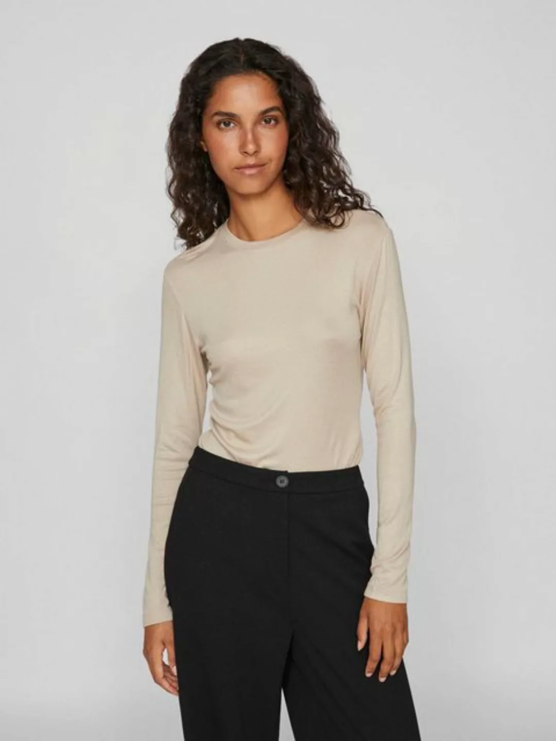 Vila Langarmshirt VIAlexia (1-tlg) Plain/ohne Details günstig online kaufen