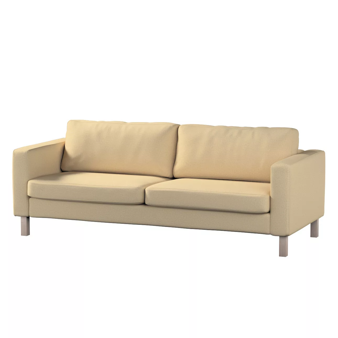 Bezug für Karlstad 3-Sitzer Sofa nicht ausklappbar, kurz, sandfarben, Bezug günstig online kaufen