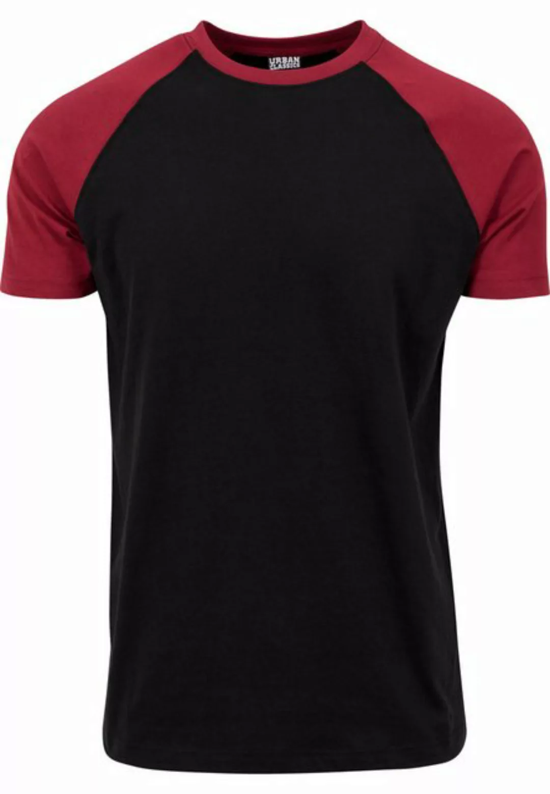 URBAN CLASSICS T-Shirt TB639 - Raglan Contrast Tee blk/burgundy 5XL günstig online kaufen