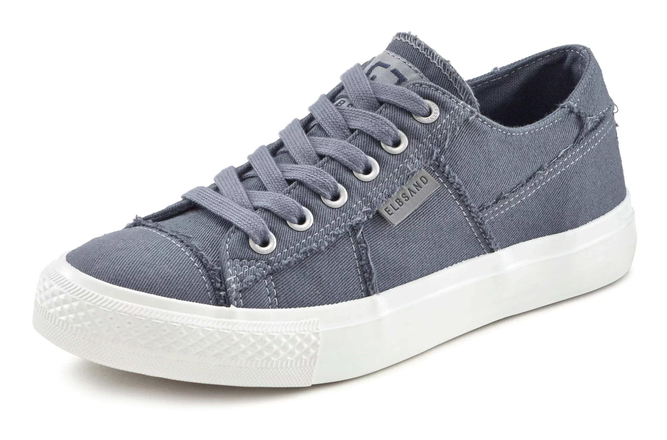 Elbsand Sneaker, Schnürhalbschuh, Freizeitschuh aus Textil, Used-Look VEGAN günstig online kaufen