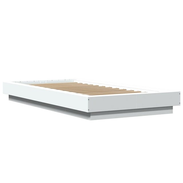 vidaXL Bett Bettgestell Weiß 75x190 cm Holzwerkstoff günstig online kaufen