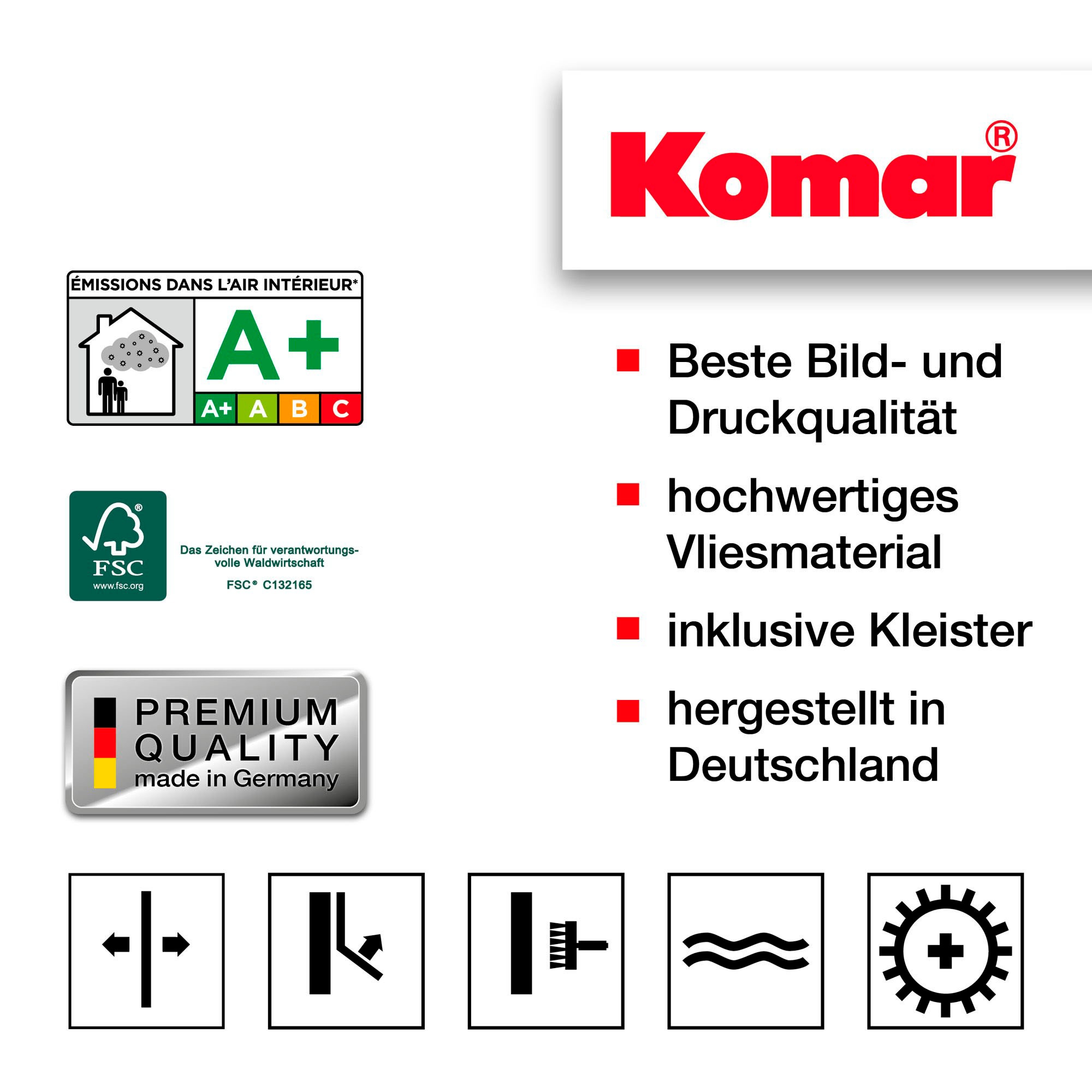 KOMAR Vlies Fototapete - Tour Eiffe - Größe 50 x 250 cm mehrfarbig günstig online kaufen