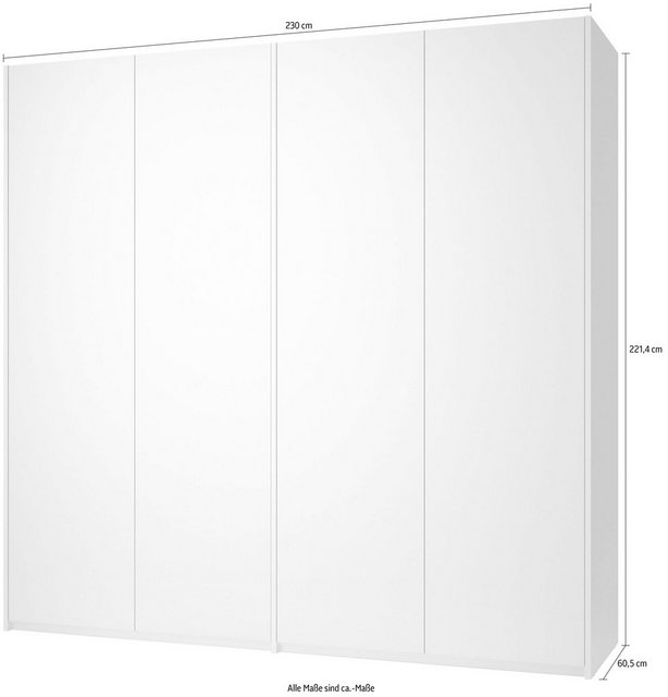 Müller SMALL LIVING Drehtürenschrank »Modular Plus Variante 8«, 2 Kleidersc günstig online kaufen