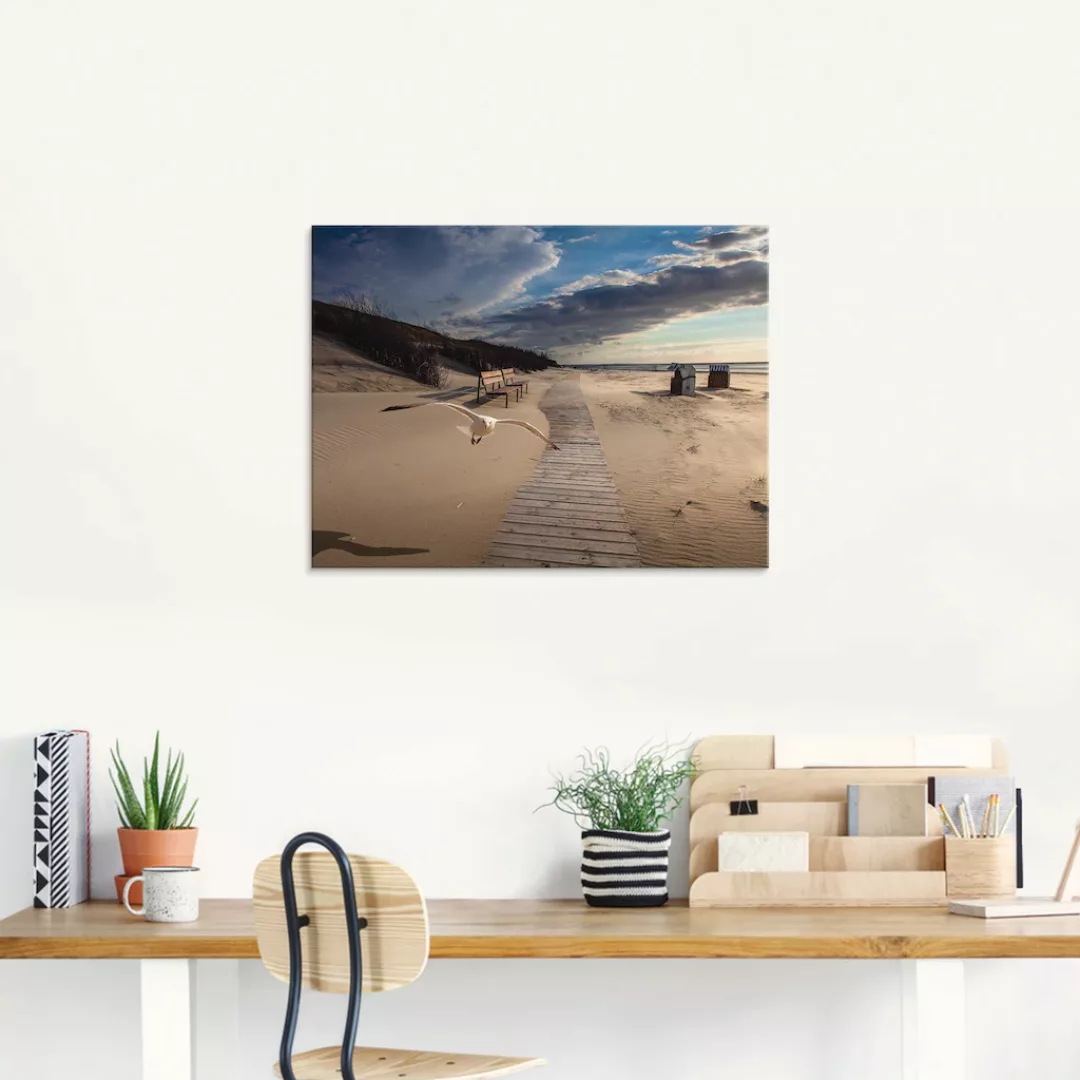Artland Glasbild "Strandimpressionen", Strand, (1 St.), in verschiedenen Gr günstig online kaufen