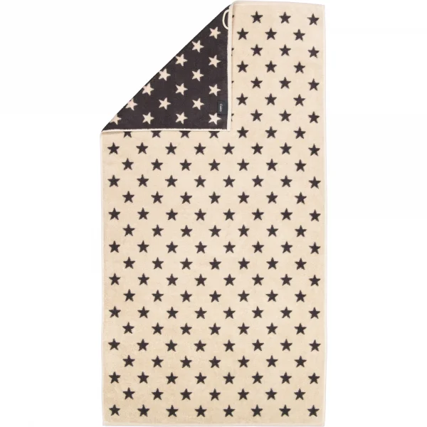 Cawö Handtücher NEW STARS Sterne klein 6261 - Farbe: beige/basalt - 37 - Wa günstig online kaufen