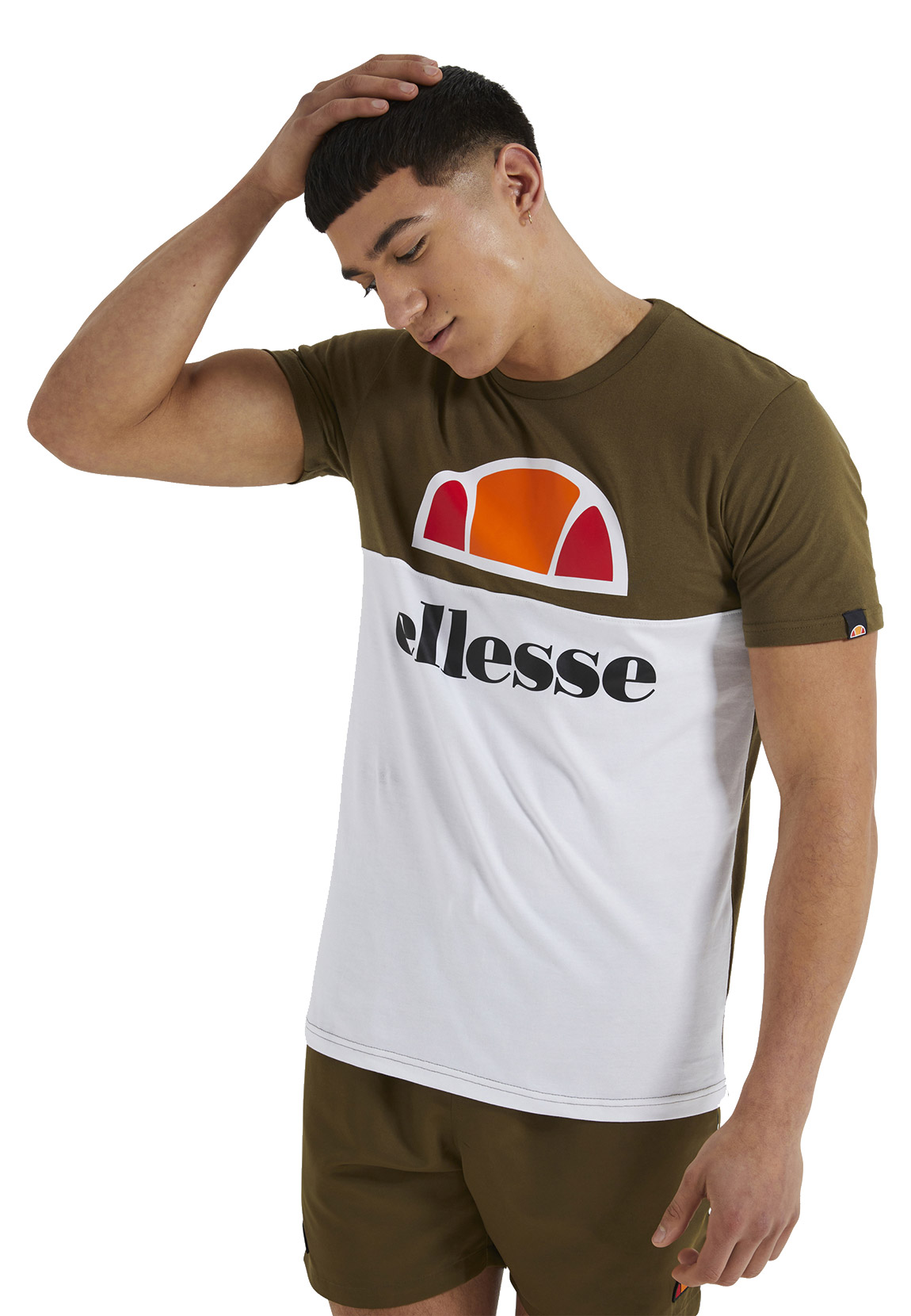 Ellesse Herren T-Shirt ARBATAX TEE Khaki White Khaki Weiß günstig online kaufen