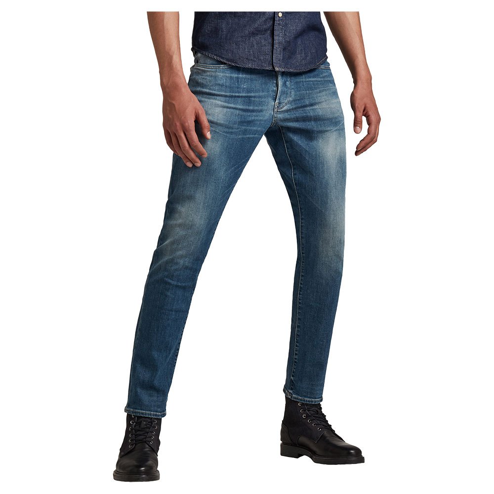 G-star 3301 Straight Tapered Jeans 28 Faded Spruce Blue günstig online kaufen