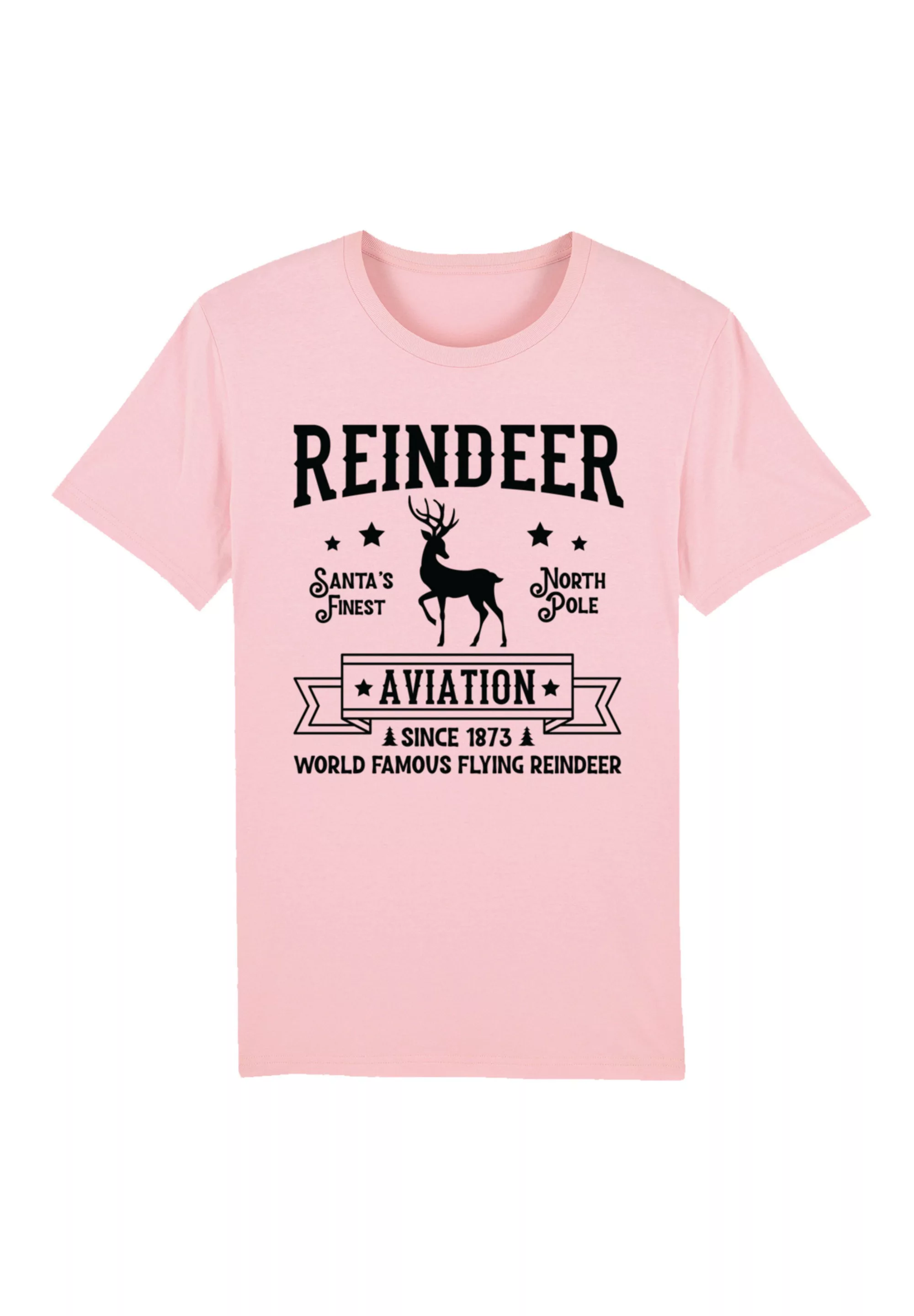 F4NT4STIC T-Shirt "Reindeer Aviation Retro Weihnachts Sign", Premium Qualit günstig online kaufen