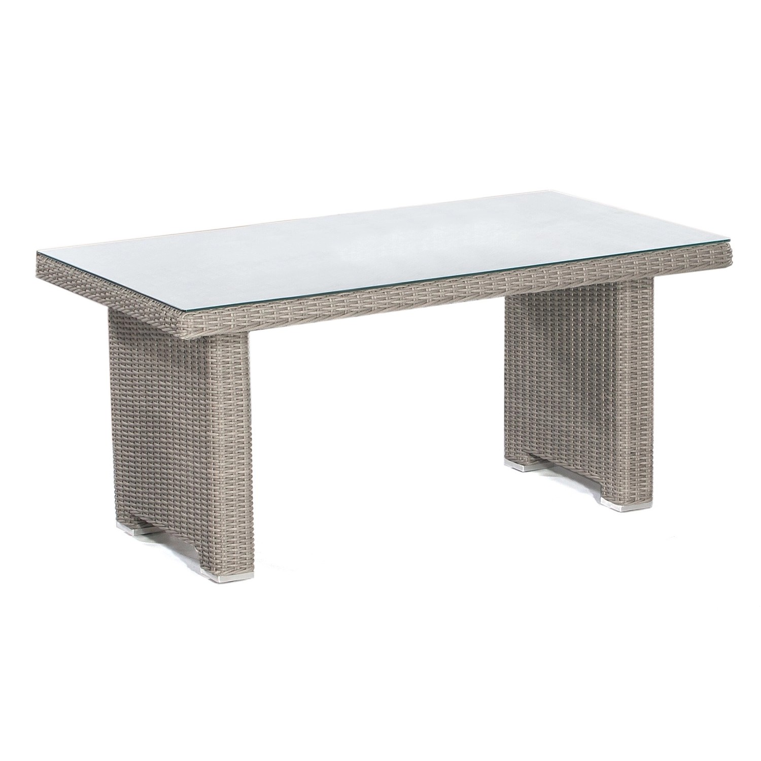 Natur24 Dining-Tisch Residence Polyrattan Stone-Grey günstig online kaufen