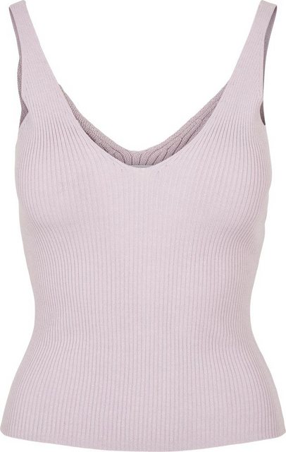 URBAN CLASSICS Muskelshirt "Urban Classics Damen Ladies Rib Knit Top" günstig online kaufen