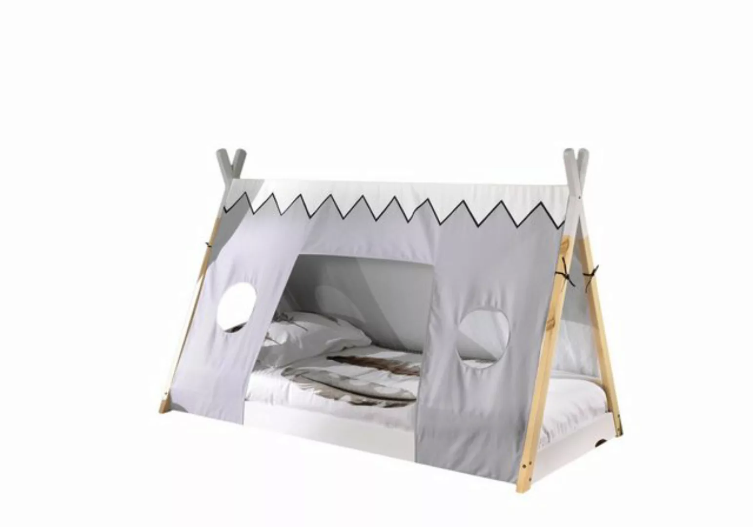 Vipack Kinderbett Tipi (Made in Europe), mit Rolllattenrost und Zeltdach günstig online kaufen