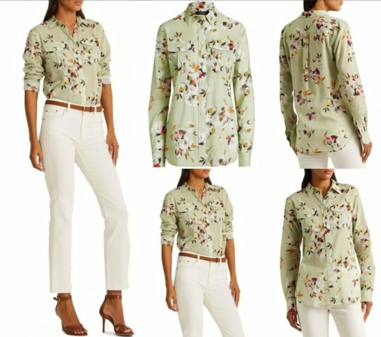 Ralph Lauren Blusentop LAUREN RALPH LAUREN FLORAL Blouse Hemdbluse Bluse He günstig online kaufen