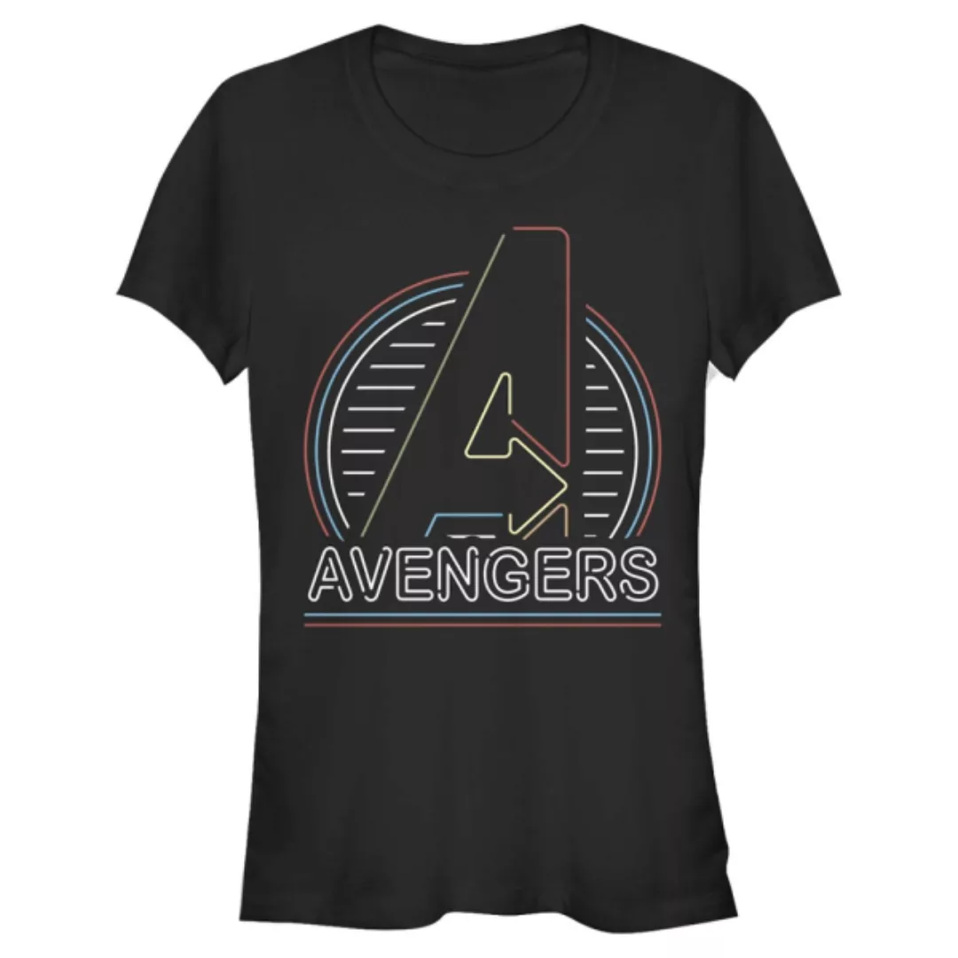 Marvel - Avengers - Logo Neon Avengers - Frauen T-Shirt günstig online kaufen