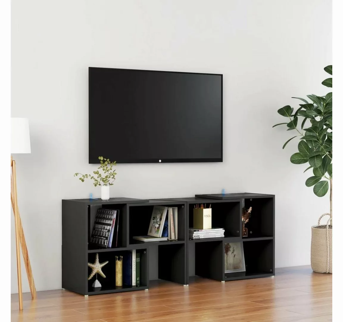 furnicato TV-Schrank Schwarz 104x30x52cm Holzwerkstoff günstig online kaufen