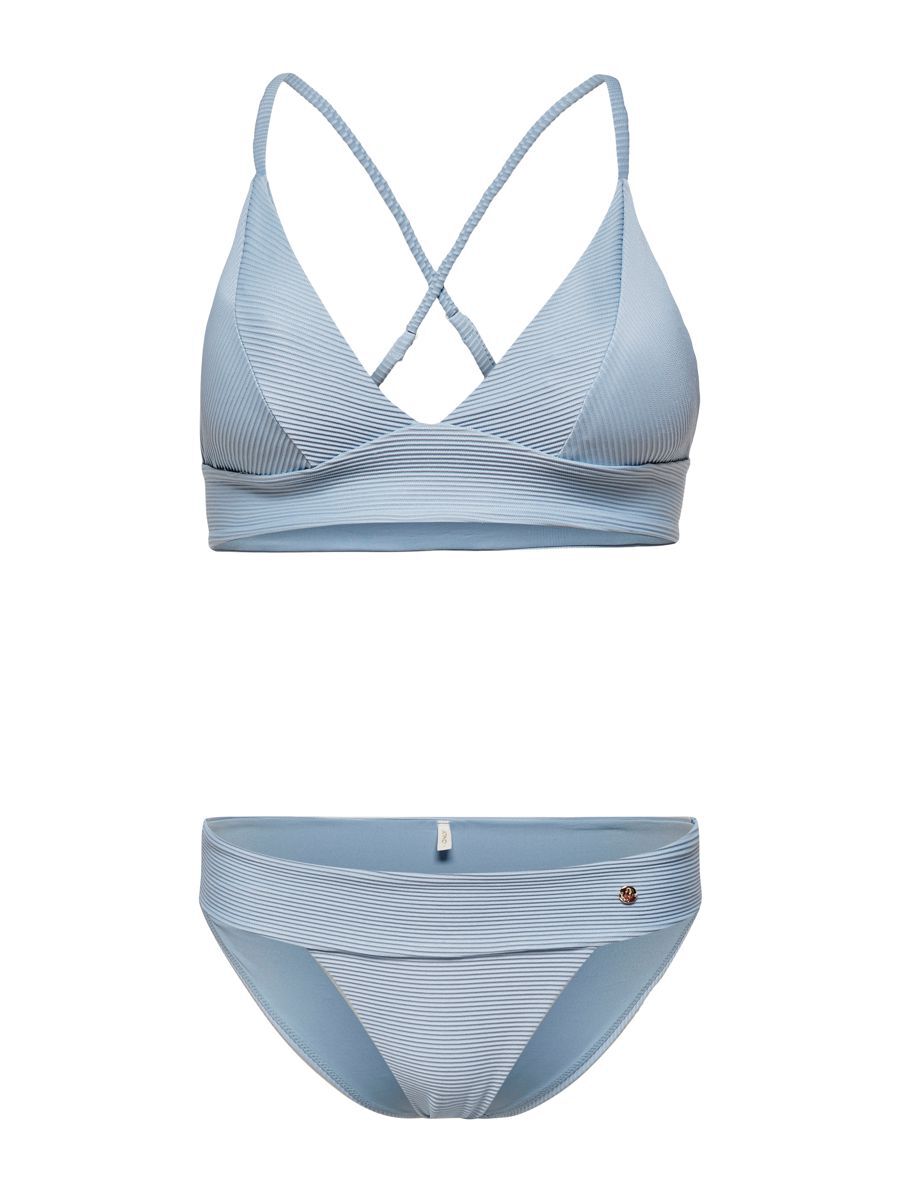 ONLY Triangel Bikini Damen Blau günstig online kaufen