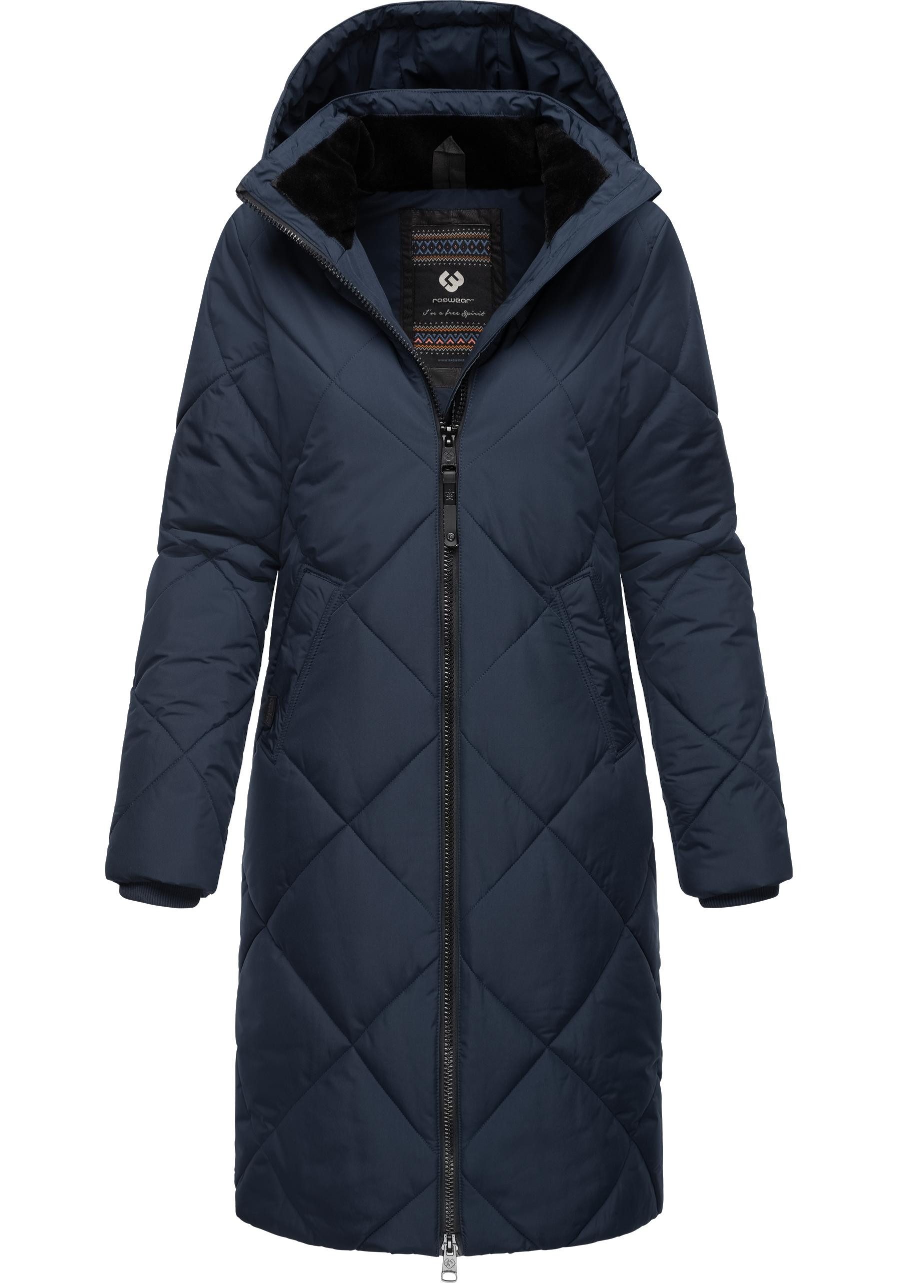 Ragwear Steppmantel "Rebela", stylischer Winterparka mit abnehmbarer Kapuze günstig online kaufen