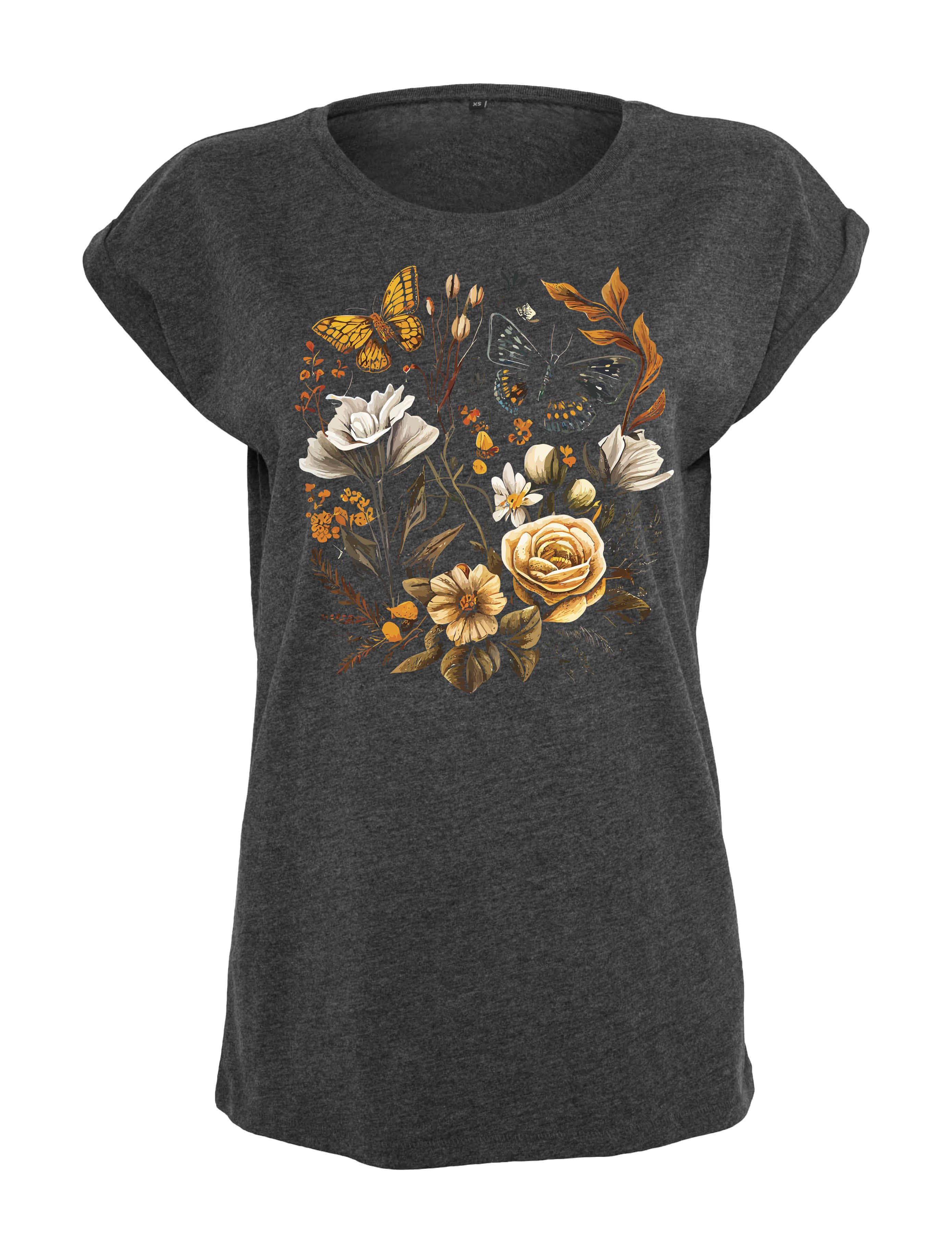 Youth Designz Print-Shirt "Flowers Botanic" Damen günstig online kaufen