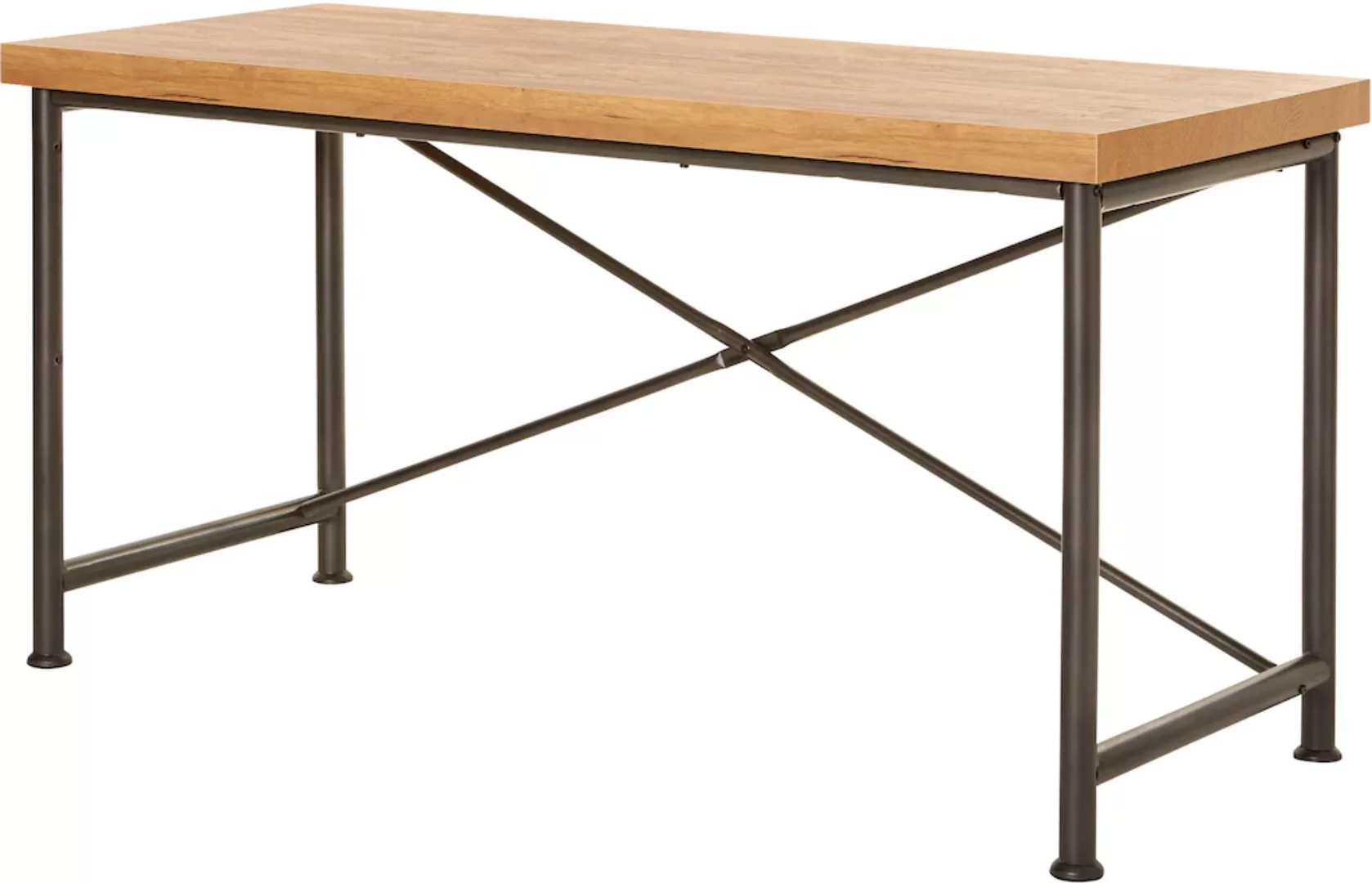 Jahnke Schreibtisch "CRAFT", Breite 140 cm, Schreibtisch im Industrie-Desig günstig online kaufen
